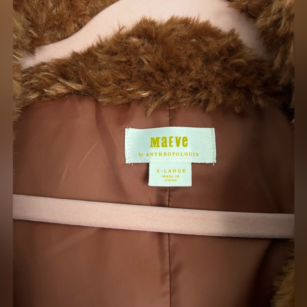 Maeve by Anthropologie Teddy Zip-Up Coat Size XL - Picture 10 of 16